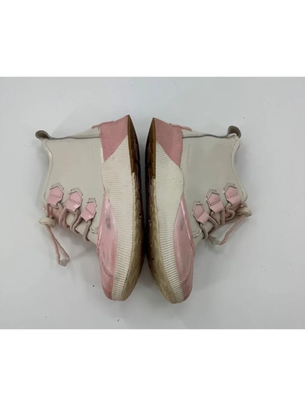 Sorel Youth Out N About Waterproof Duck Boots Size 4 Chalk/ Pink